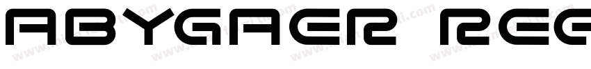 Abygaer Regular字体转换
